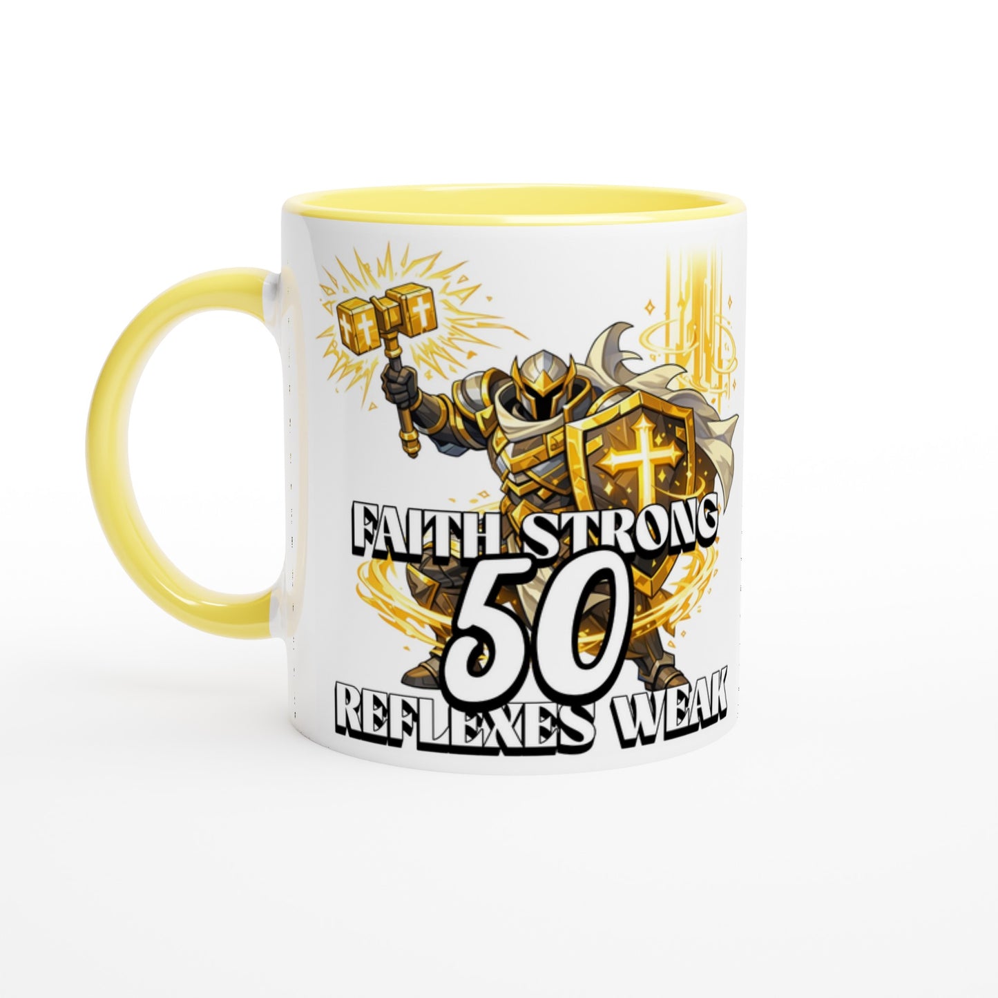 Personalised Funny 50th Birthday Paladin Gamer Mug - Neofita Designs