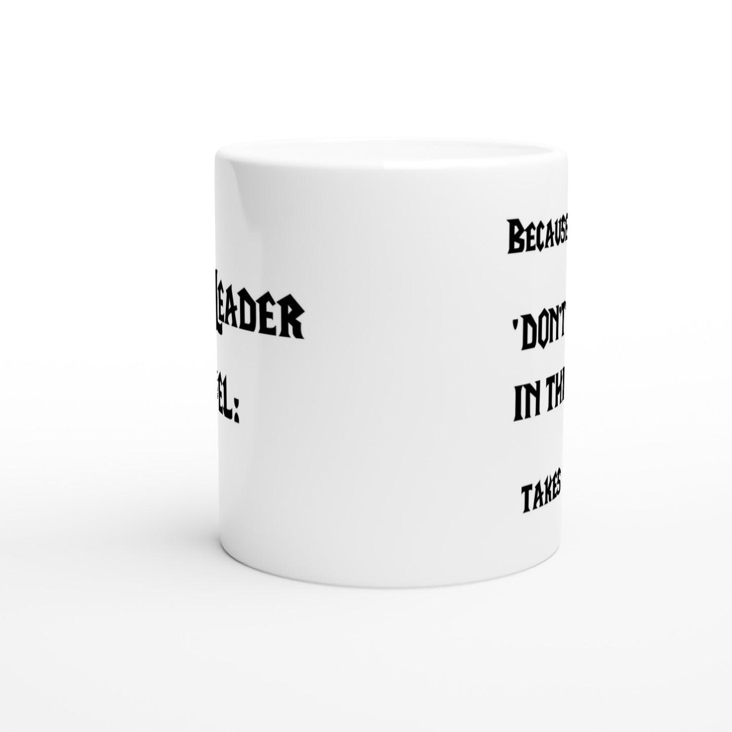 raid leader fuel mug, middle view, on the white background