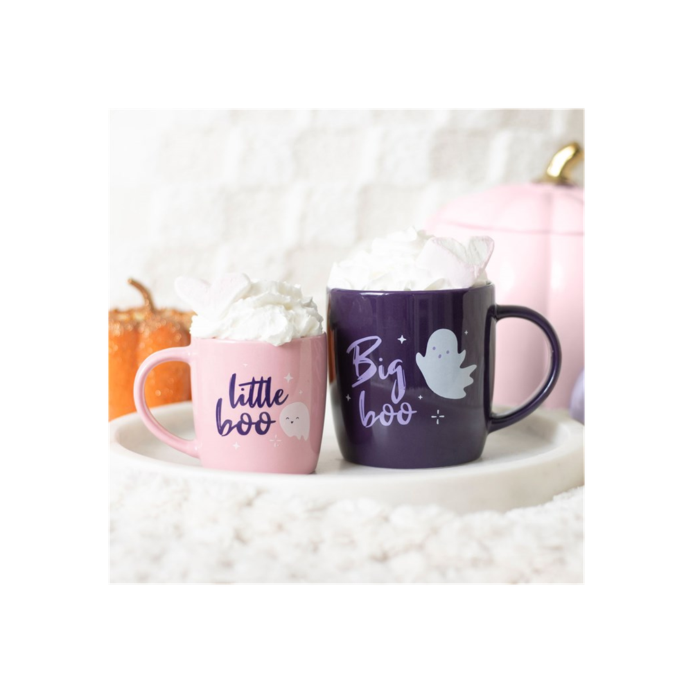 Big Boo Little Boo Family Mug Set / Ghost Mug Set For Halloween