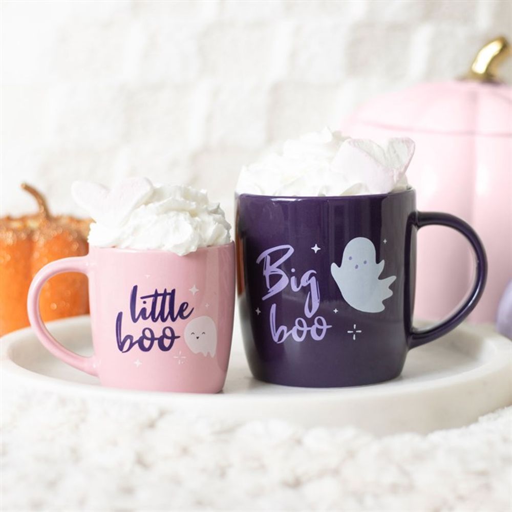 Big Boo Little Boo Family Mug Set / Ghost Mug Set For Halloween