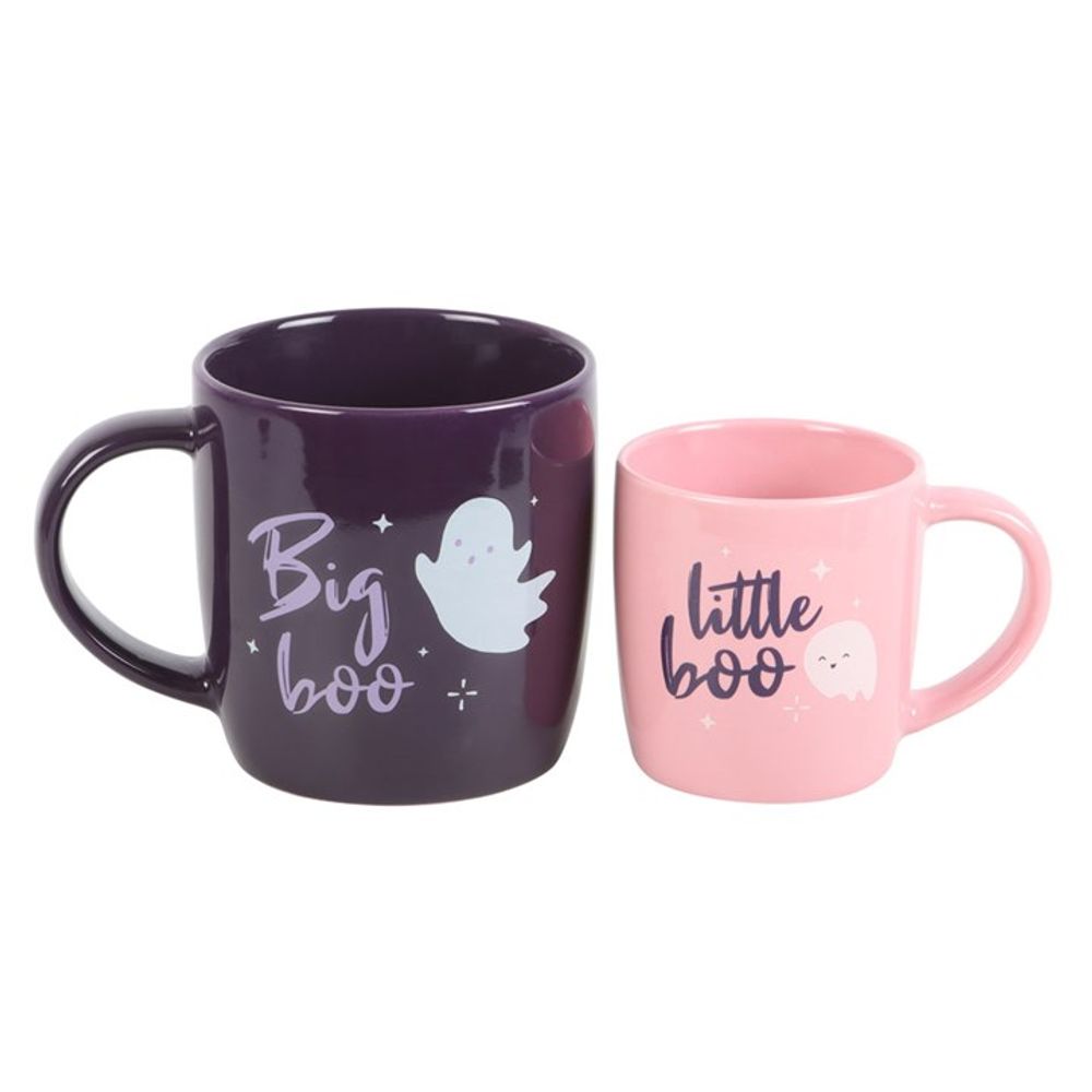 Big Boo Little Boo Family Mug Set / Ghost Mug Set For Halloween