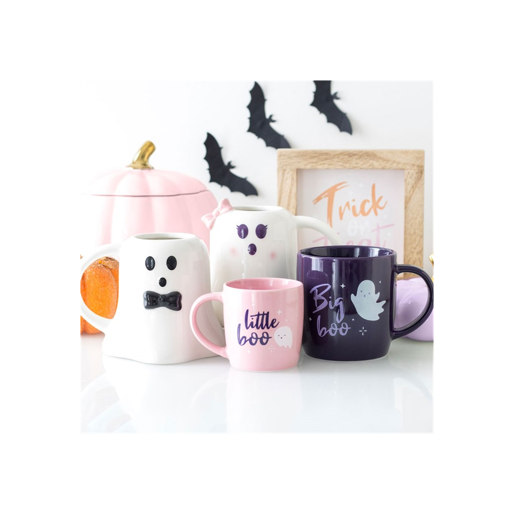 Big Boo Little Boo Family Mug Set / Ghost Mug Set For Halloween