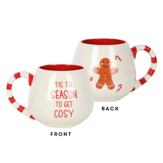 Cosy Season Gingerbread Man Rounded Mug