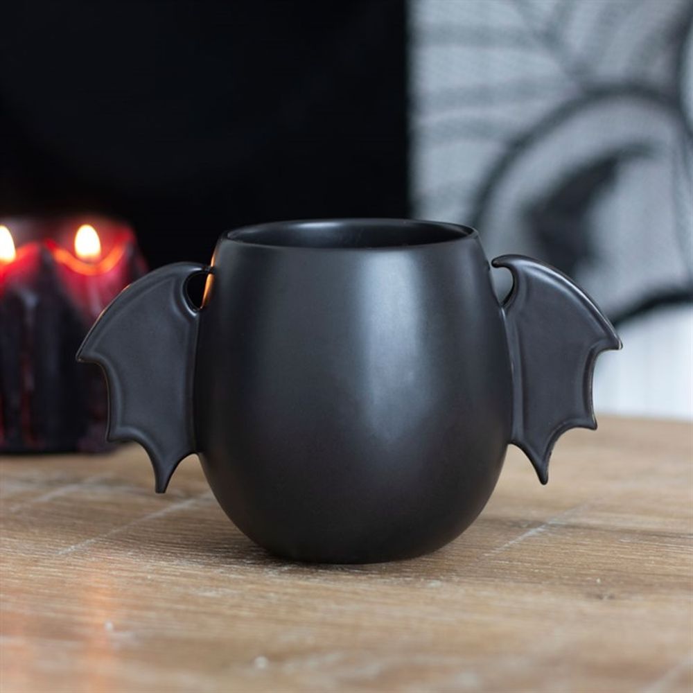 Bat Wing Rounded Mug / halloween season