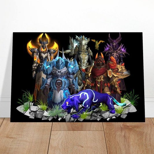 Gamer Characters / World of Warcraft / Aluminum Print